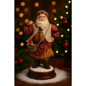 St. Nicholas & Me 12 Santa Resin Figurine – Cedar Creek 1994 Vintage Xmas Decor